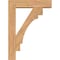 Ekena Millwork Merced Block Smooth Bracket w/ Offset Brace, Western Red Cedar, 7 1/2"W x 32"D x 44"H BKT0806X32X44MRC05SWR - alternate 3